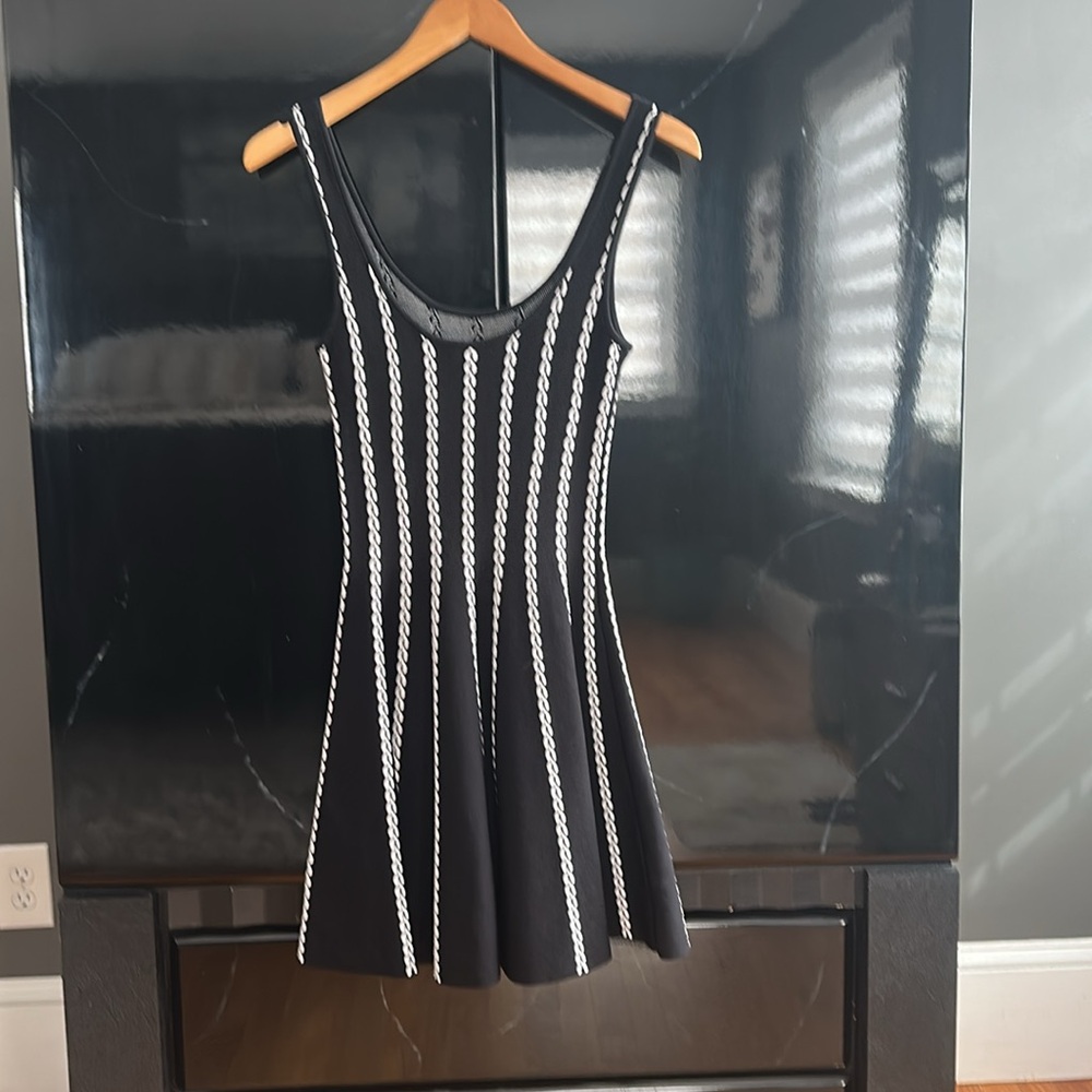 Bebe- size XS, fit tank top style top w/ flare mini bottom - Picture 2 of 9